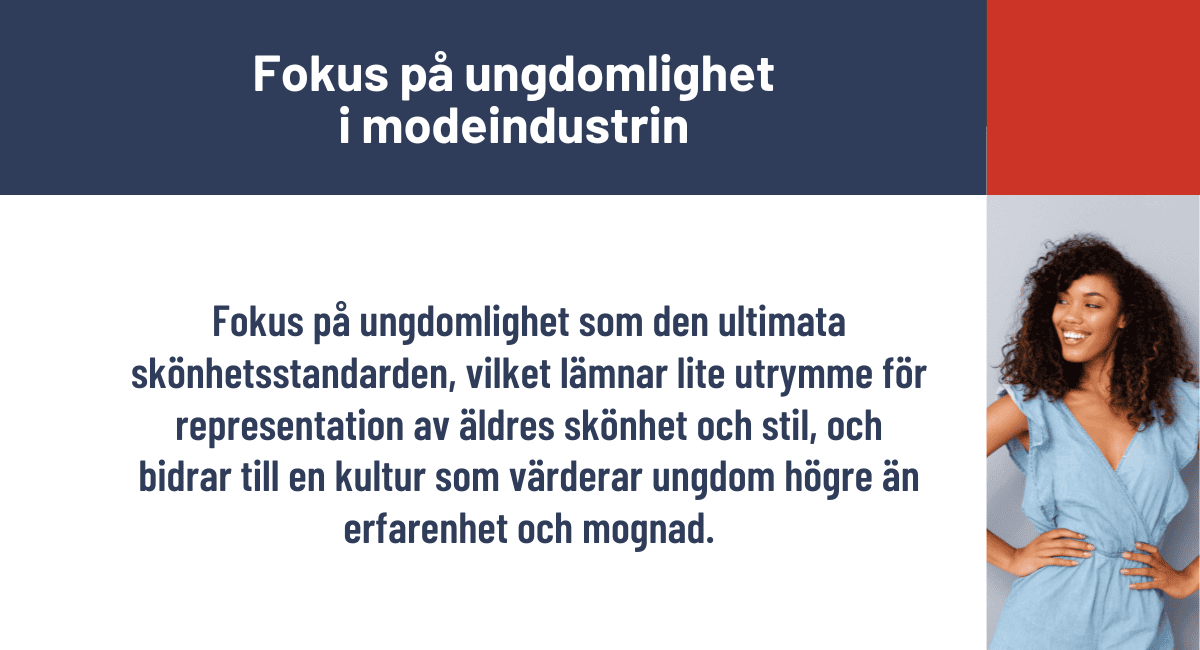 Fokus på ungdomlighet i modeindustrin
