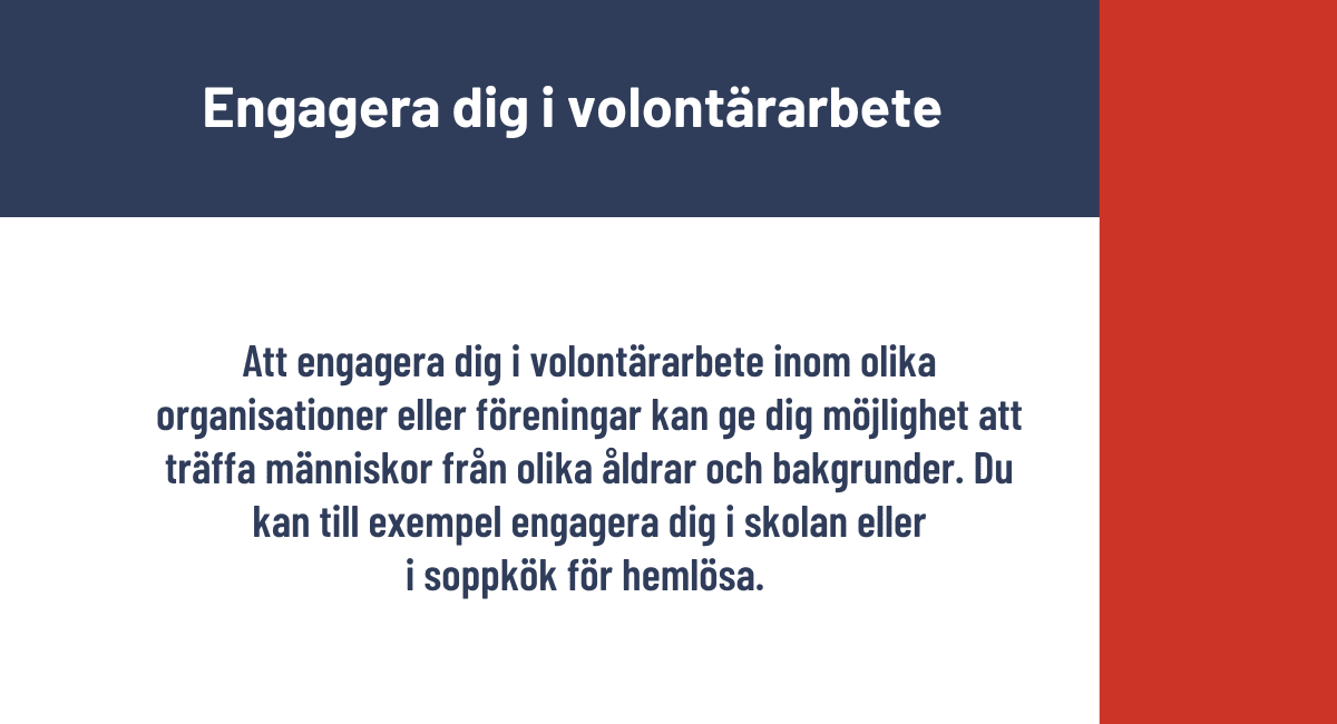 Engagera dig i volontärarbete