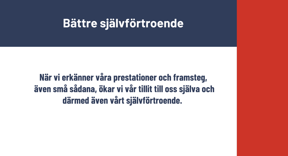 Bättre självförtroende
