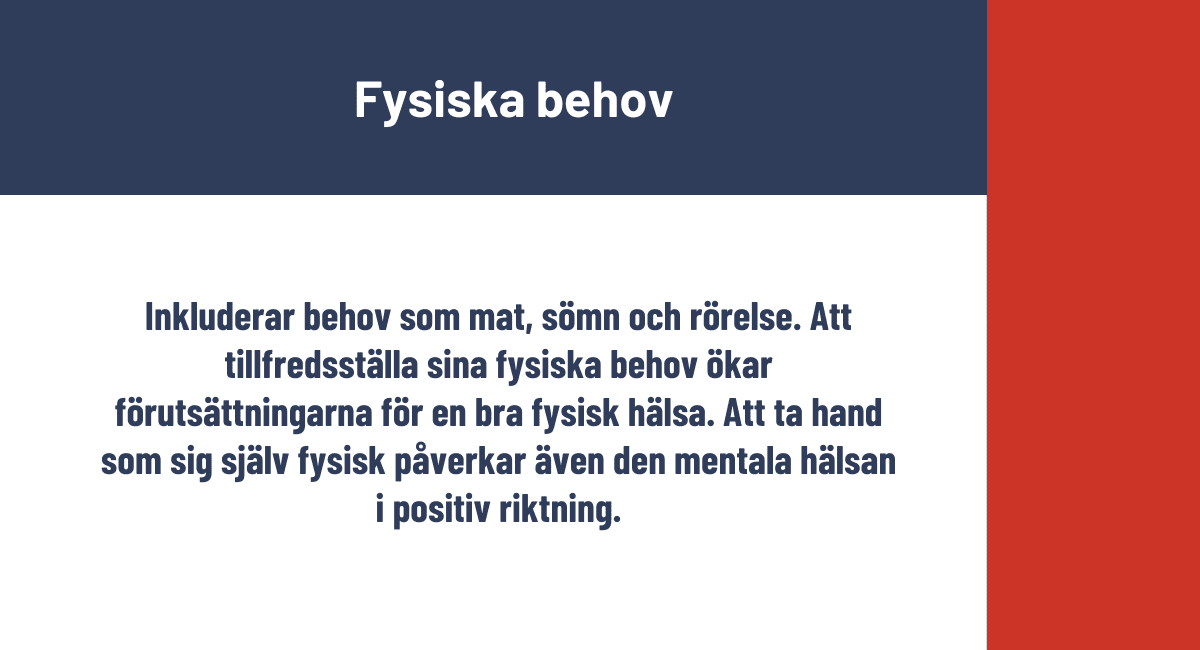 Fysiska behov
