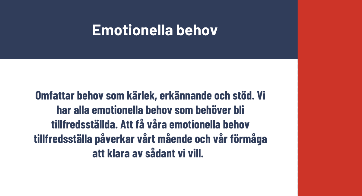 Emotionella behov