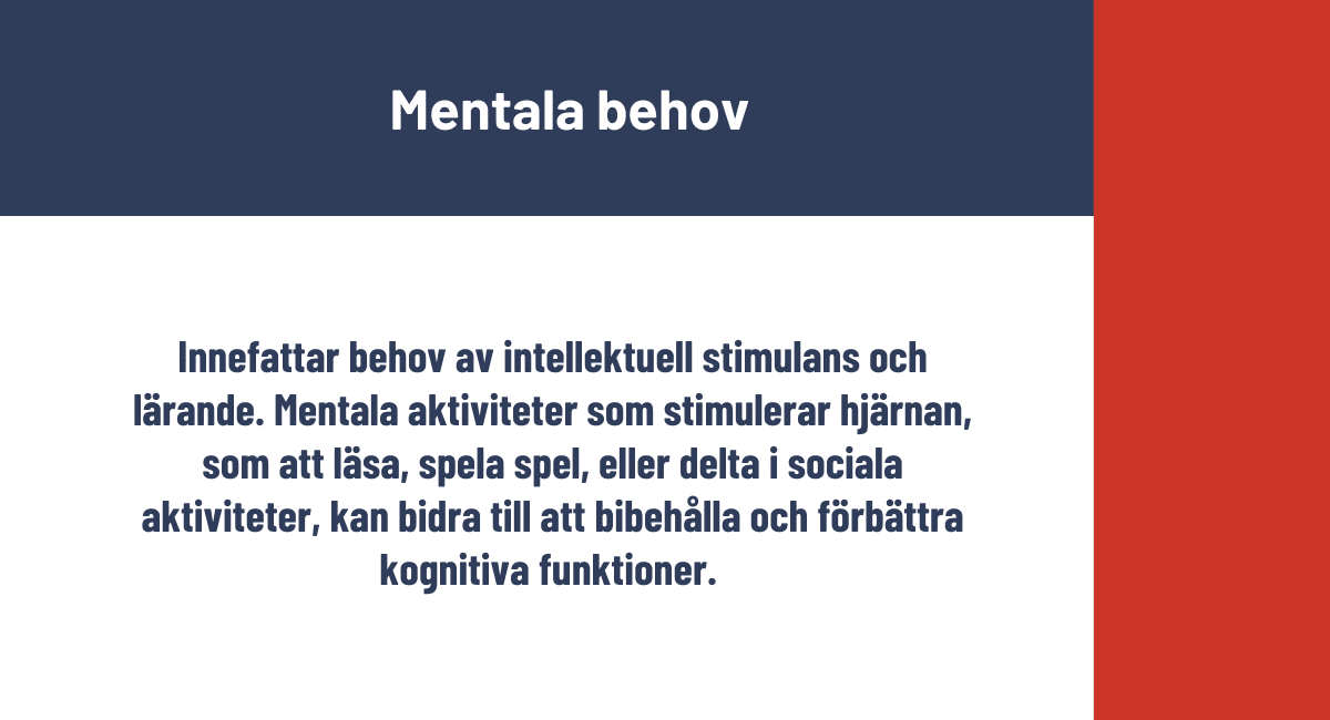 Mentala behov