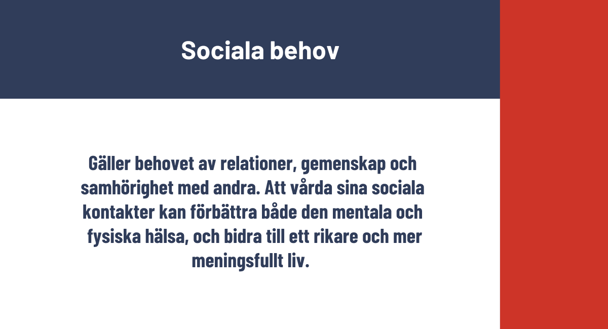Sociala behov