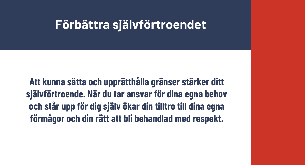 Förbättra självförtroendet