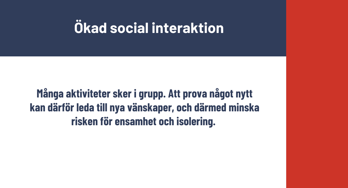 Ökad social integration