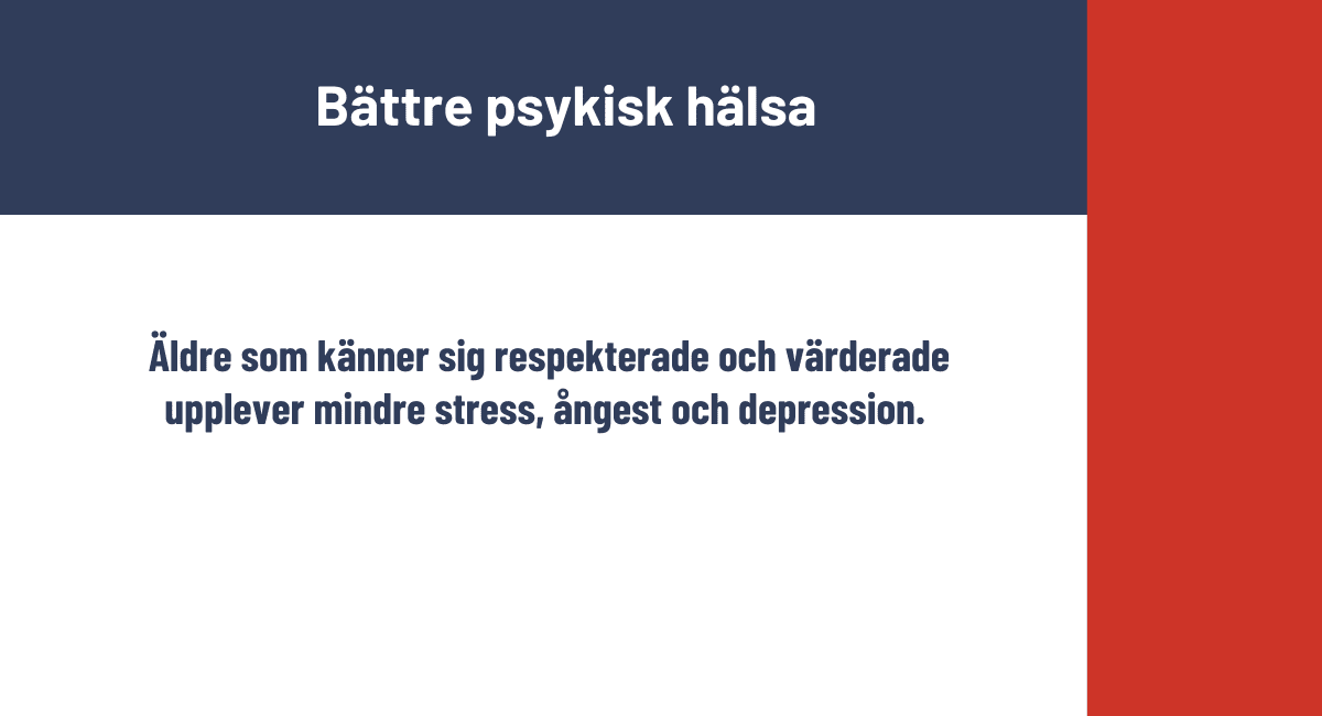 Bättre psykisk hälsa